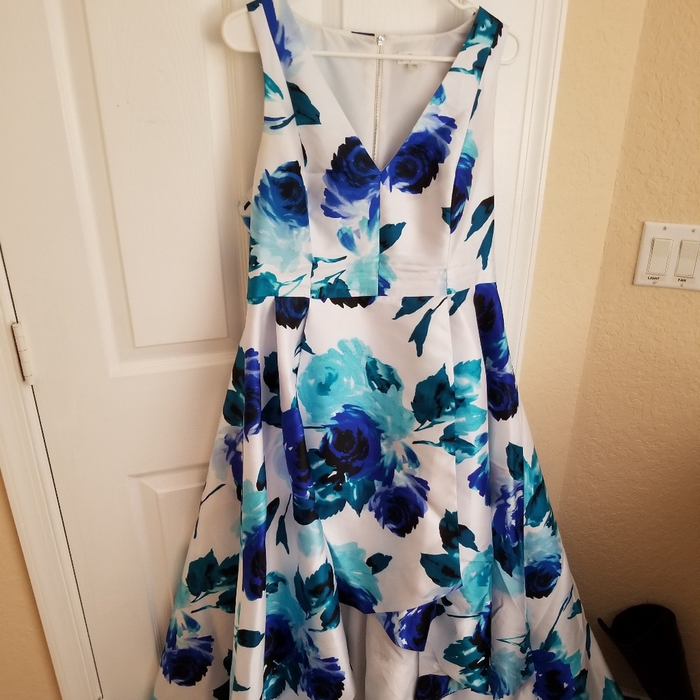Calvin Klein high low dress gown